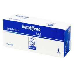 KETOTIFENO 1 MG 30 TABLETAS RC KETOTIFENO