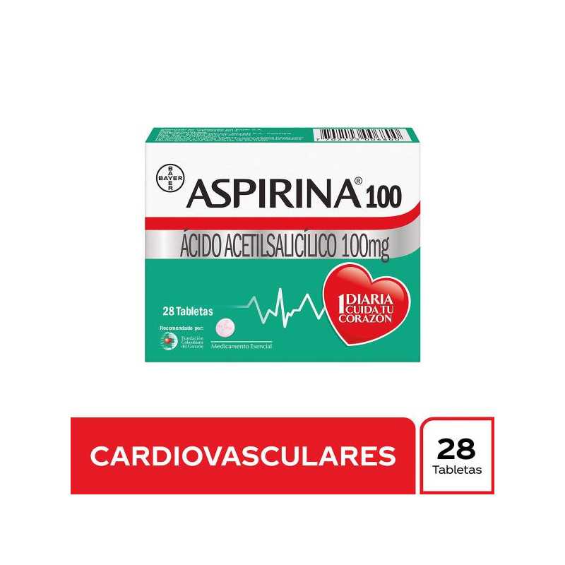 ASPIRINA 100 MG 28 TBS ACETILSALICILICO ACIDO ASPIRINA 100 MG 28 TBS ACETILSALICILICO ACIDO