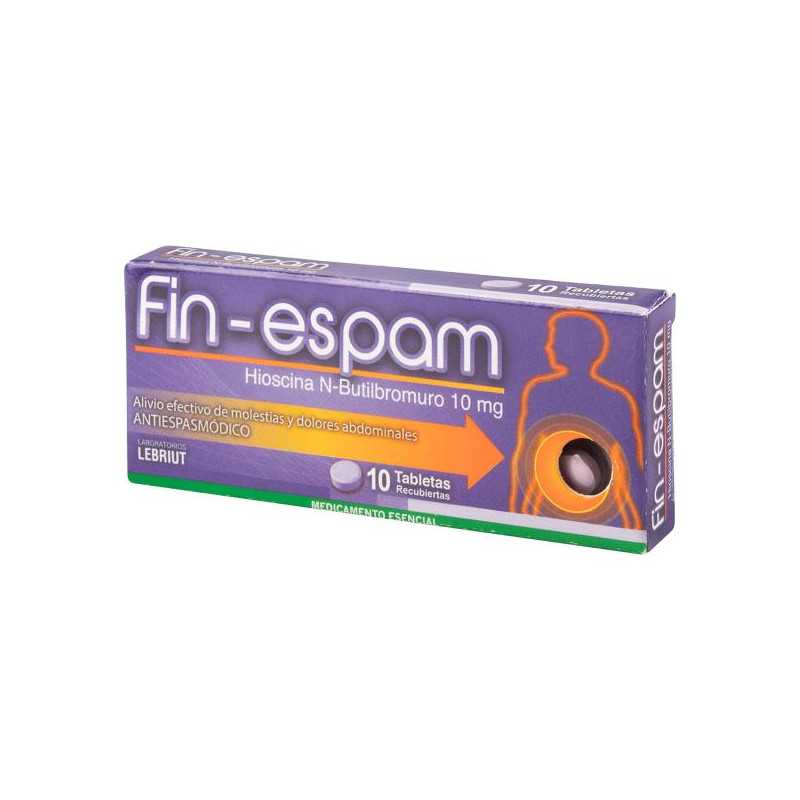 FIN - ESPAM 10 MG 10 TABLETAS HIOSCINA FIN - ESPAM 10 MG 10 TABLETAS HIOSCINA