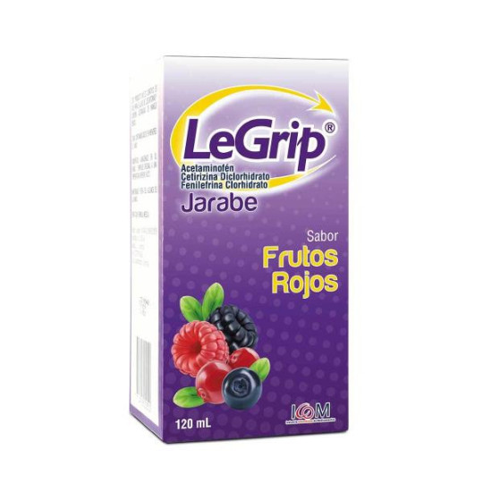 LEGRIP JARABE FRUTOS ROJOS 120 ML. (PUMCV) LEGRIP JARABE FRUTOS ROJOS 120 ML. (PUMCV)