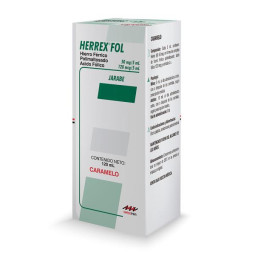 HERREX FOL CARAMELO JARABE 120 ML (DA) HIERRO