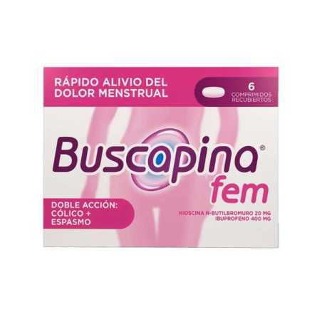BUSCAPINA FEM 6 TABLETAS HIOSCINA
