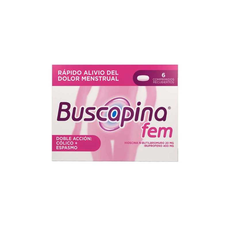 BUSCAPINA FEM 6 TABLETAS HIOSCINA