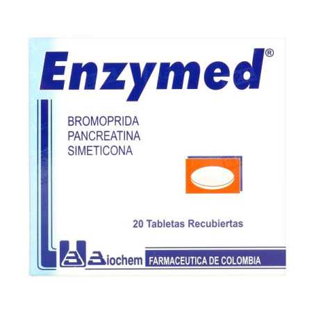 ENZYMED 20 GRAGEAS BROMOPRIDA-PANCREATINA