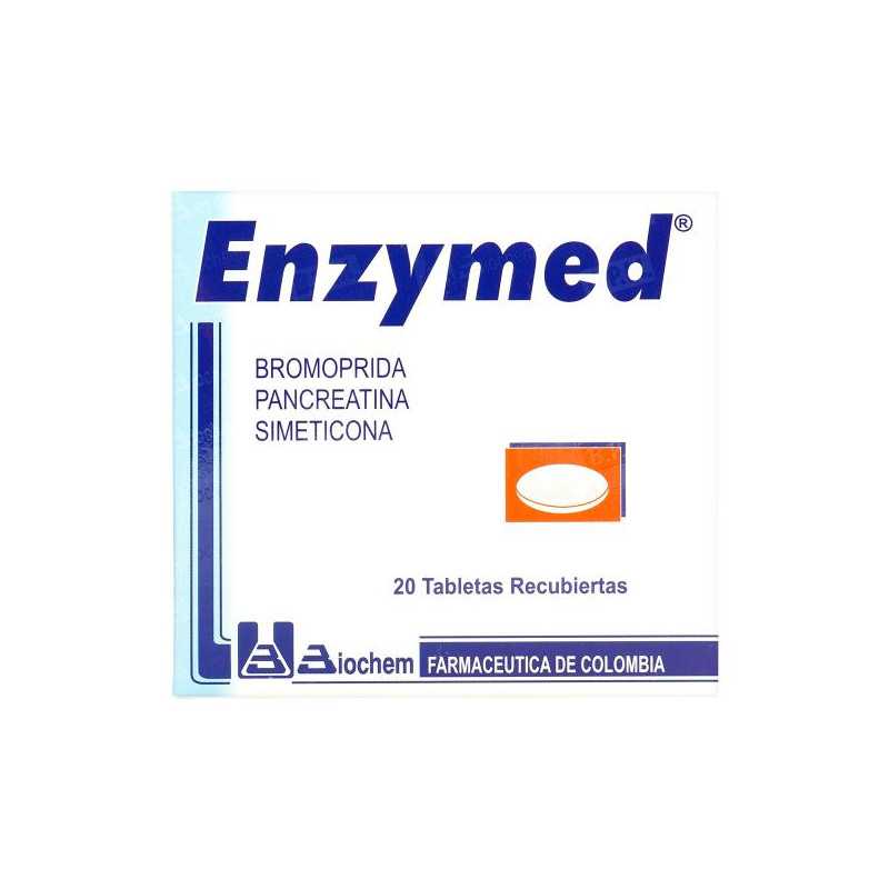 ENZYMED 20 GRAGEAS BROMOPRIDA-PANCREATINA