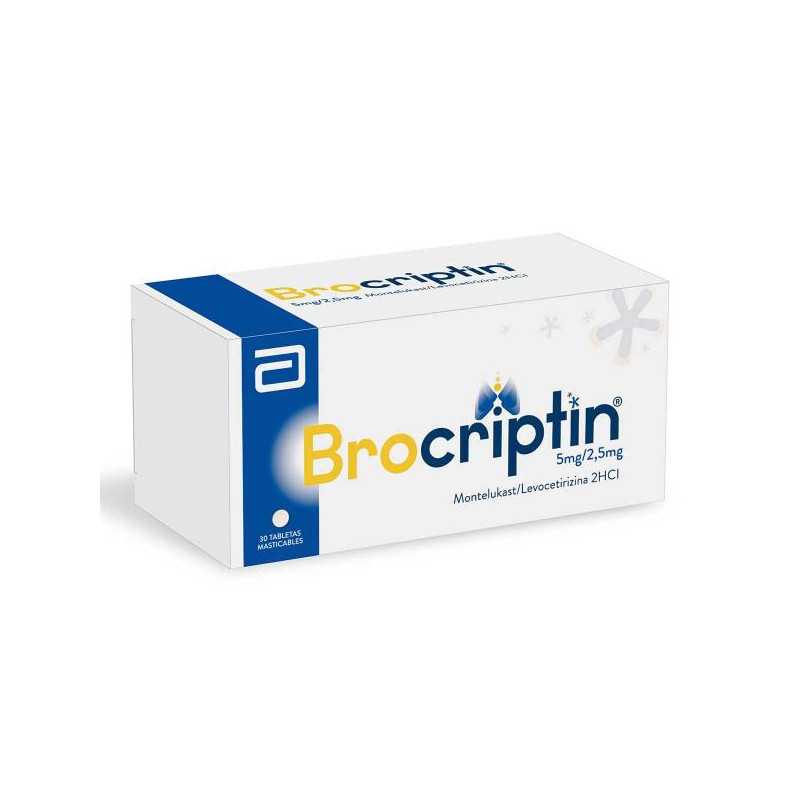 BROCRIPTIN 5/2.5 MG 30 TAB MASTI MONTELUKAST-LEVOCETIRIZINA