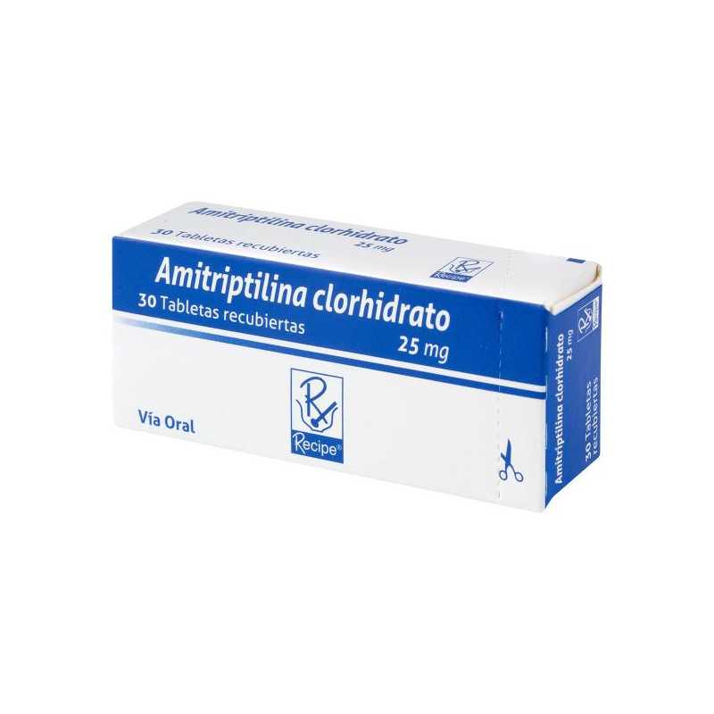 AMITRIPTILINA 25 MG 30 TABLETAS RC AMITRIPTILINA AMITRIPTILINA 25 MG 30 TABLETAS RC AMITRIPTILINA