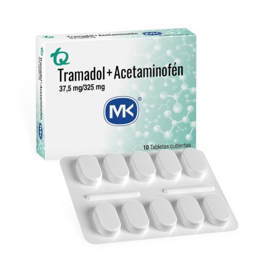 TRAMADOL 37.5 MG ACETAM.325 MG 10 TBS MK ACETAMINOFEN-TRAMADOL