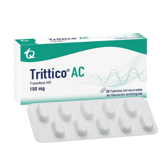 TRITTICO AC 150 MG 20 TABLETAS (DA)(A) TRAZODONA