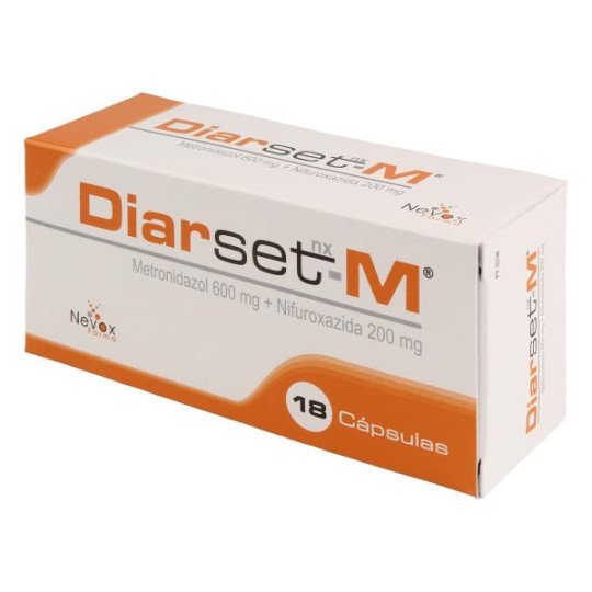 DIARSED- M 18 CAPSULAS METRONIDAZOL-NIFUROXAZIDA