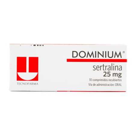 DOMINIUM 25 MG 10 CAPSULAS (E5) SERTRALINA