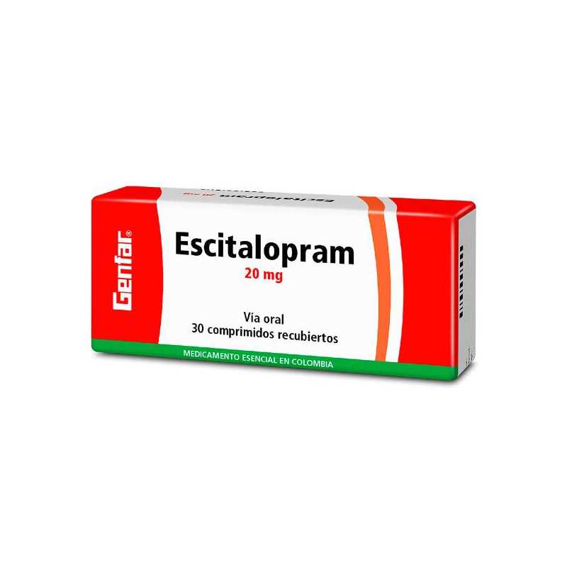 ESCITALOPRAM 20 MG 30 COMPRIMIDOS GF ESCITALOPRAM
