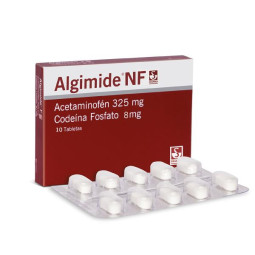 ALGIMIDE NF 325/8 MG 10 TABLETAS ACETAMINOFEN CODEINA