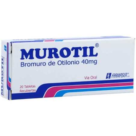 MUROTIL 40 MG 20 TABLETAS BROMURO DE OTILONIO