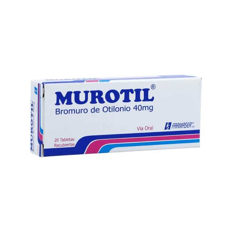 MUROTIL 40 MG 20 TABLETAS BROMURO DE OTILONIO