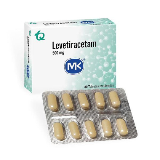 LEVETIRACETAM 500 MG 30 TBS MK