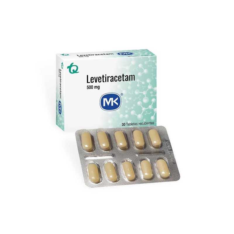 LEVETIRACETAM 500 MG 30 TBS MK