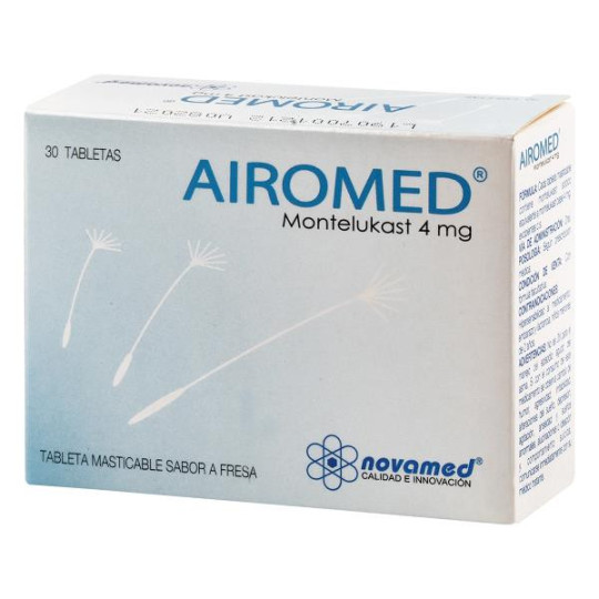 AIROMED 4 MG 30 TABLETAS MONTELUKAST
