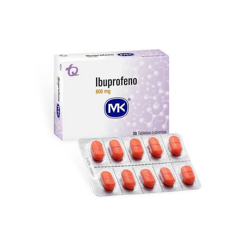 IBUPROFENO 800 MG 30 TABLETAS MK IBUPROFEN 
