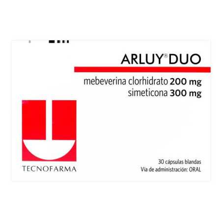 ARLUY DUO 30 CAP BLANDAS MEBEVERINA CLORHIDRATO