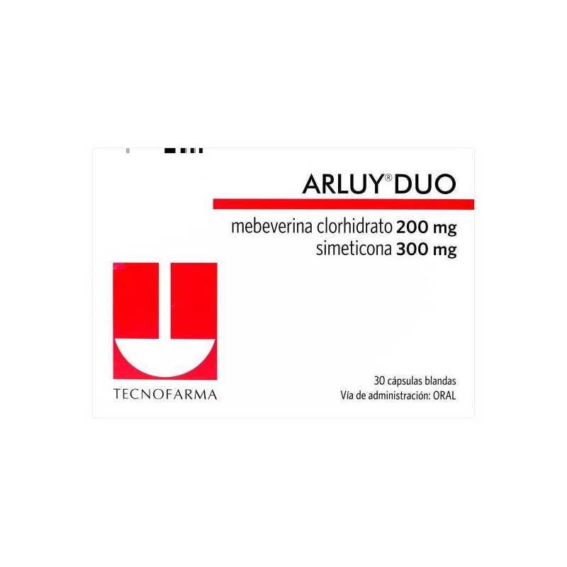 ARLUY DUO 30 CAP BLANDAS MEBEVERINA CLORHIDRATO