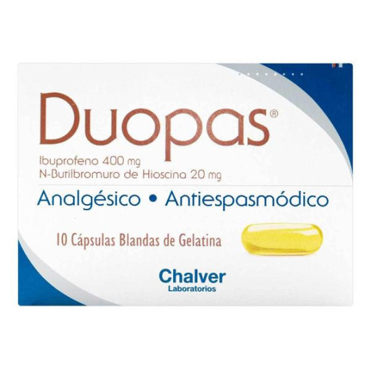 DUOPAS 400/20 MG 10 CAP BLAN.DE GELATINA IBUPROFEN DUOPAS 400/20 MG 10 CAP BLAN.DE GELATINA IBUPROFEN
