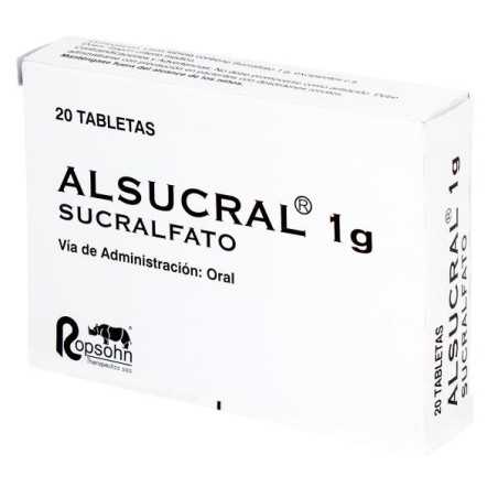 ALSUCRAL 1 GR 20 TABLETAS SUCRALFATO