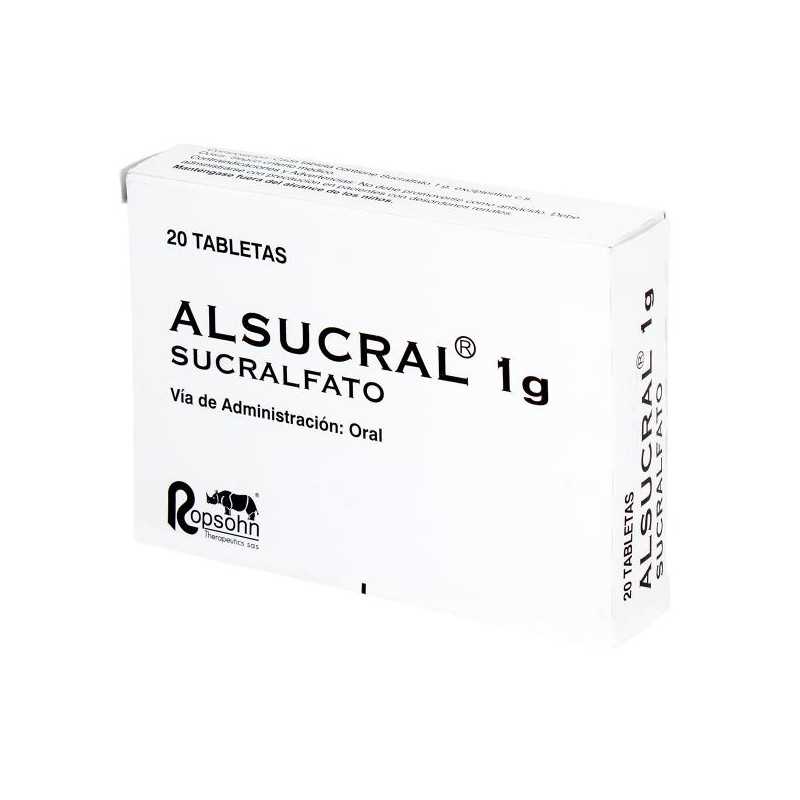 ALSUCRAL 1 GR 20 TABLETAS SUCRALFATO