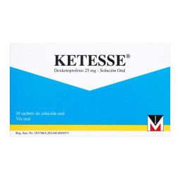 KETESSE 25 MG SOLU.ORAL 10 SAC 10 ML DEXKETOPROFENO