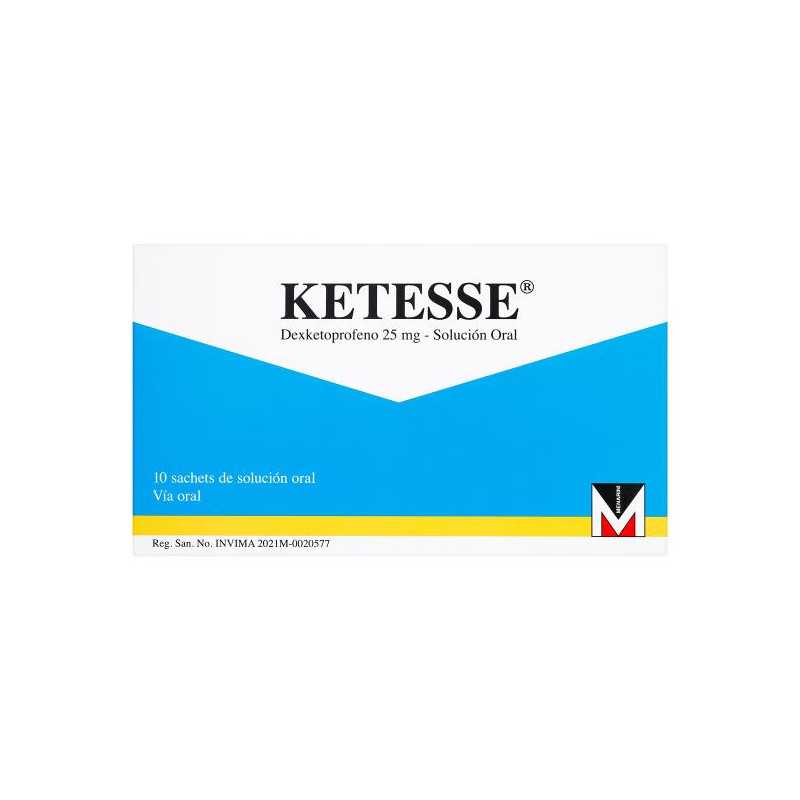 KETESSE 25 MG SOLU.ORAL 10 SAC 10 ML DEXKETOPROFENO