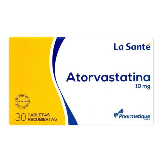 ATORVASTATINA 10 MG 30 TAB REC LS ATORVASTATINA 10 MG 30 TAB REC LS