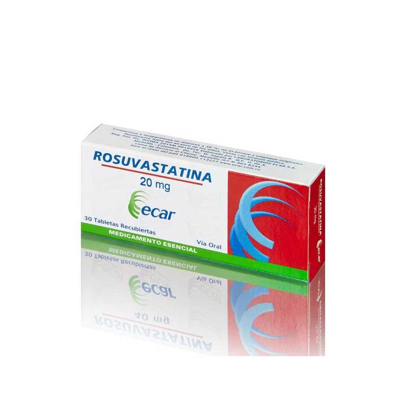 ROSUVASTATINA 20MG 30 TBS ECAR (A) ROSUVASTATINA