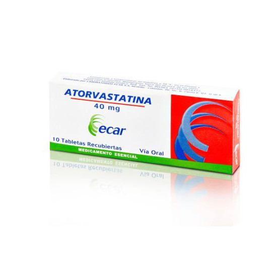 ATORVASTATINA 40 MG 10 TABLETAS EC ATORVASTATINA