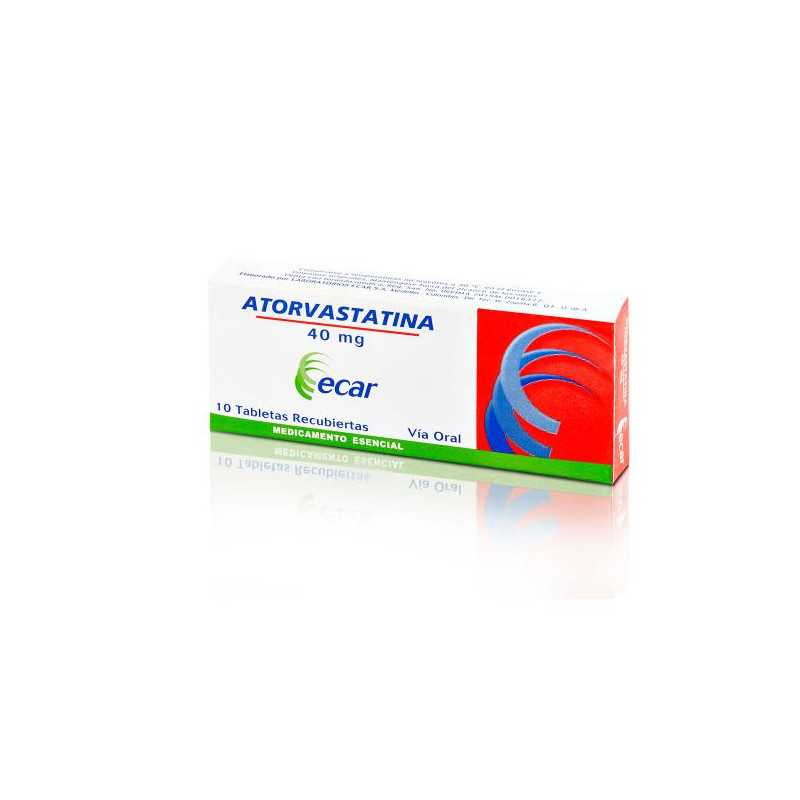 ATORVASTATINA 40 MG 10 TABLETAS EC ATORVASTATINA