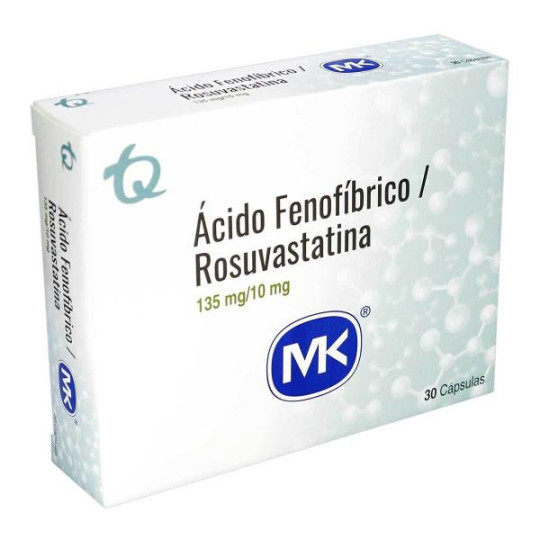ACIDO FENOFIB ROSUVAST 135/10MG 30 CAP MK ACIDO FENOFIB ROSUVAST 135/10MG 30 CAP MK