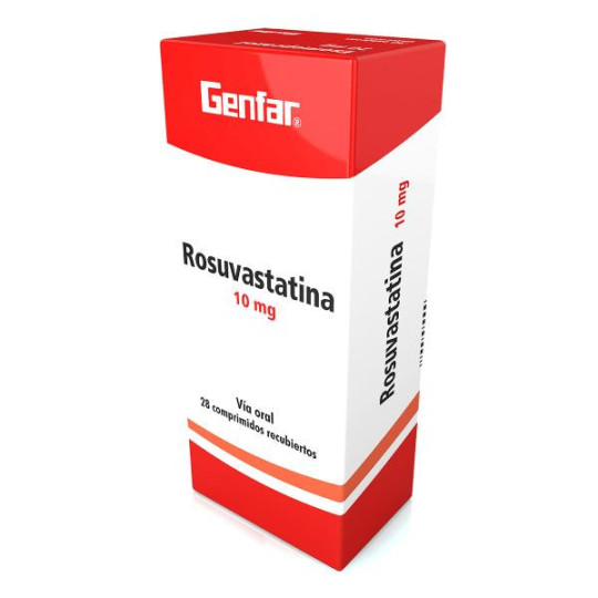 ROSUVASTATINA 10MG 28 TABLETAS GF ROSUVASTATINA 10MG 28 TABLETAS GF