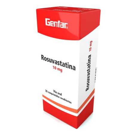 ROSUVASTATINA 10MG 28 TABLETAS GF 