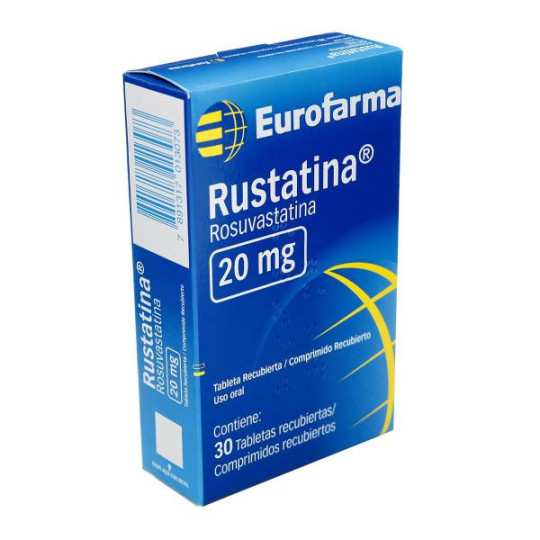 RUSTATINA 20 MG 30 TAB ROSUVASTATINA RUSTATINA 20 MG 30 TAB ROSUVASTATINA