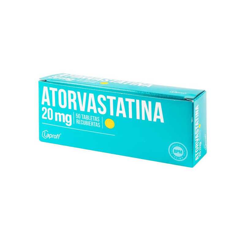 ATORVASTATINA 20 MG 50 TABLETAS LP ATORVASTATINA ATORVASTATINA 20 MG 50 TABLETAS LP ATORVASTATINA