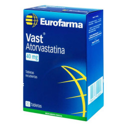 VAST 40 MG 30TABLETAS ATORVASTATINA