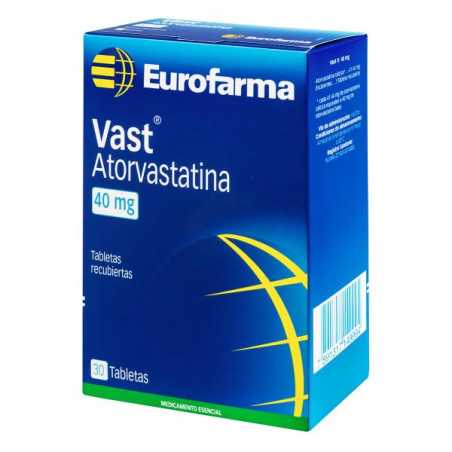 VAST 40 MG 30TABLETAS ATORVASTATINA