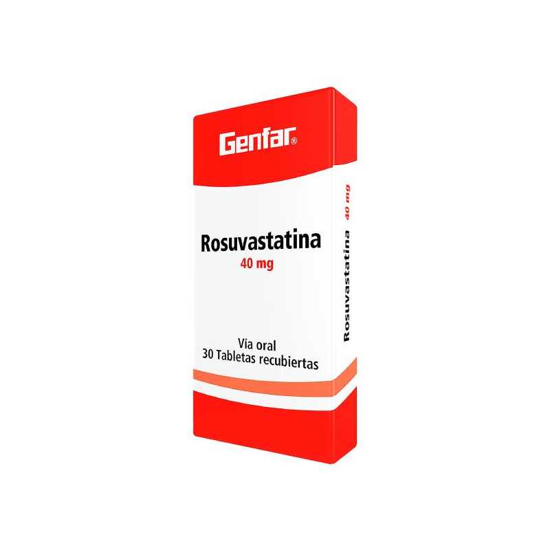 ROSUVASTATINA 40MG GF 30 TABLETAS