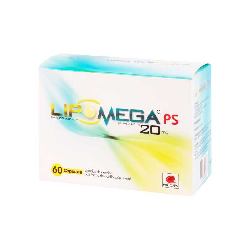 LIPOMEGA 20 MG 60 CAPSULAS ATORVASTATINA OMEGA LIPOMEGA 20 MG 60 CAPSULAS ATORVASTATINA OMEGA