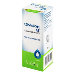 OLVISION S 0.2% OFTALMICO 2.5 ML VT CLORHIDRATO DE OLOPATADINA