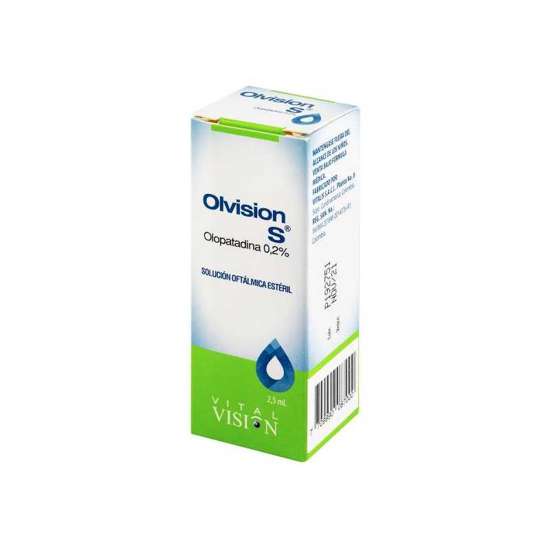 OLVISION S 0.2% OFTALMICO 2.5 ML VT CLORHIDRATO DE OLOPATADINA
