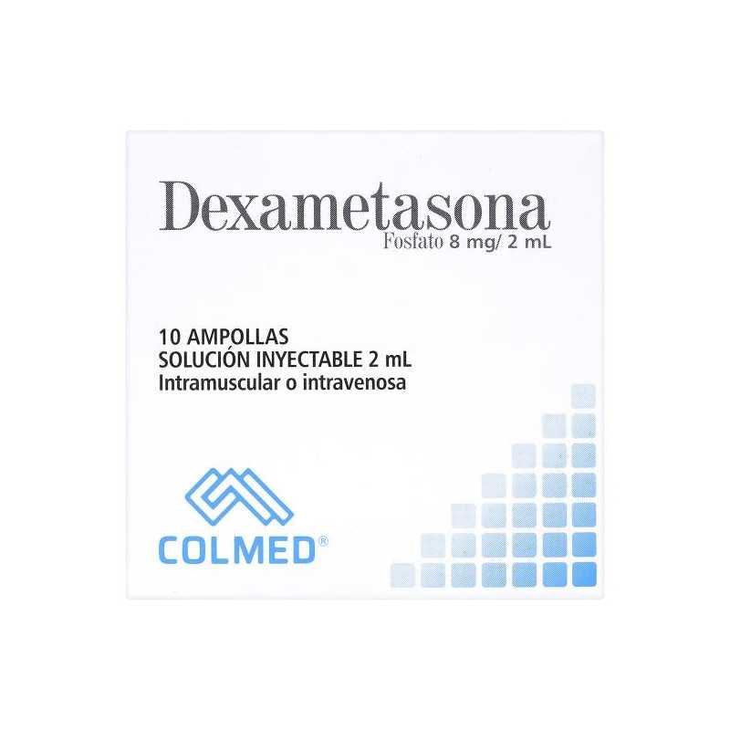 DEXAMETASONA 8 MG 2 ML 10 AMPOLLAS PC 