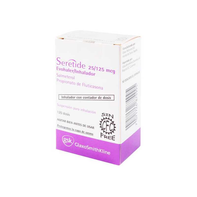 SERETIDE 25/125 MCG 120DOSIS EVOH(DA)(A) FLUTICASONA-SALMETEROL