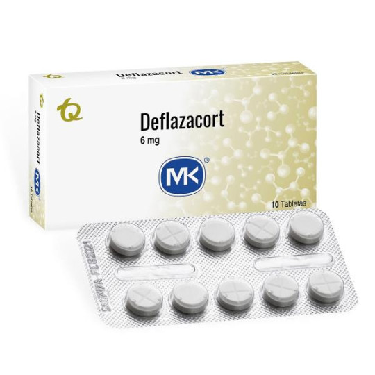 DEFLAZACORT 6 MG 10 TABLETAS MK DEFLAZACORT