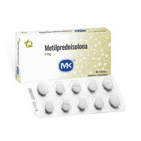 METILPREDNISOLONA MK 4 MG CAJA X 30 TBS Â&nbsp; Â&nbsp; Â&nbsp; Â&nbsp;