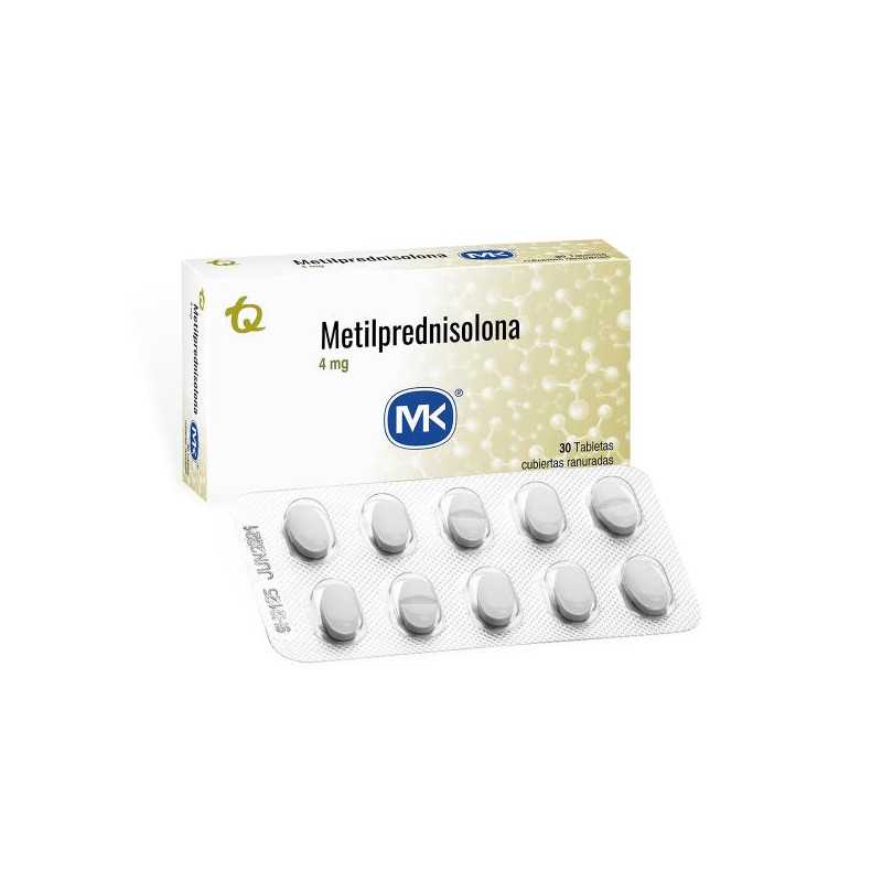 METILPREDNISOLONA MK 4 MG CAJA X 30 TBS Â&nbsp; Â&nbsp; Â&nbsp; Â&nbsp;